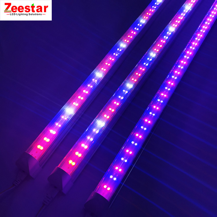 T8 full spectrum uv ir ip65 waterproof indoor plant led grow light single bar lamp