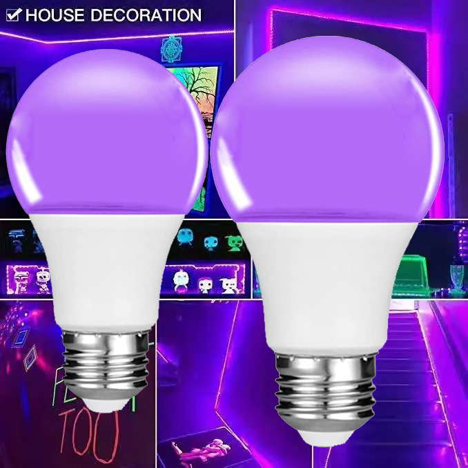 UV LED Black Light Bulb: 10W USB Portable ER100 Black Light UVA Level
