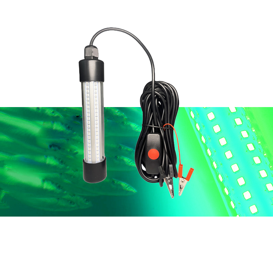 Front Runner Led Fish Light IP68 Waterproof DC12V Green Color Underwater LED Fish Atrracting ...
